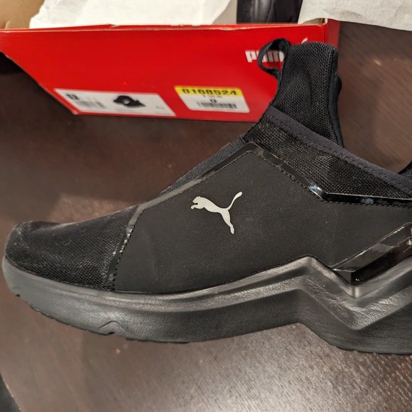 Puma Fierce 2 Trainer in Black-Metallic Silver s:9 - Picture 1 of 13
